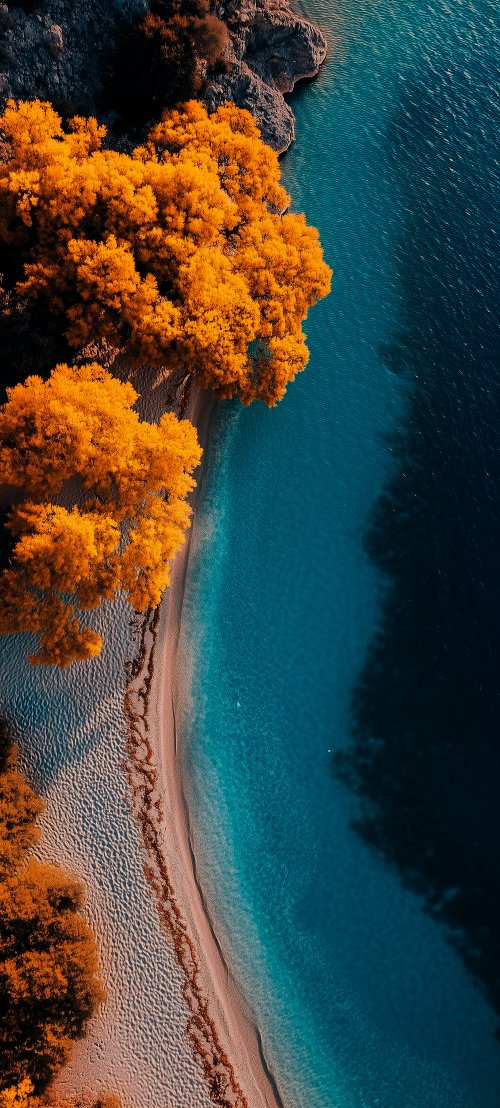 Golden Autumn Lakeside View - Related Ghetto Wallpapers wallpaper