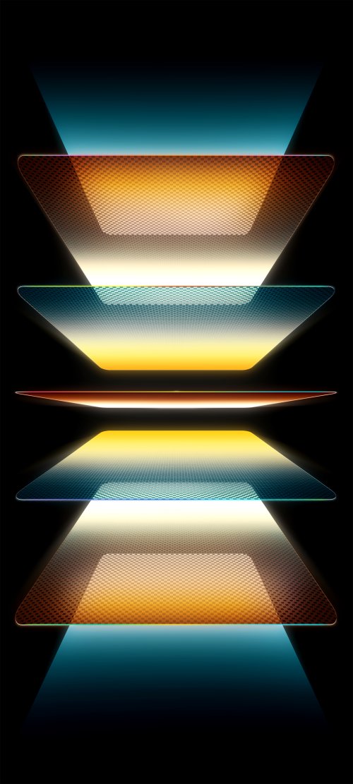 Abstract Glowing Geometric Layers - abstract Wallpaper