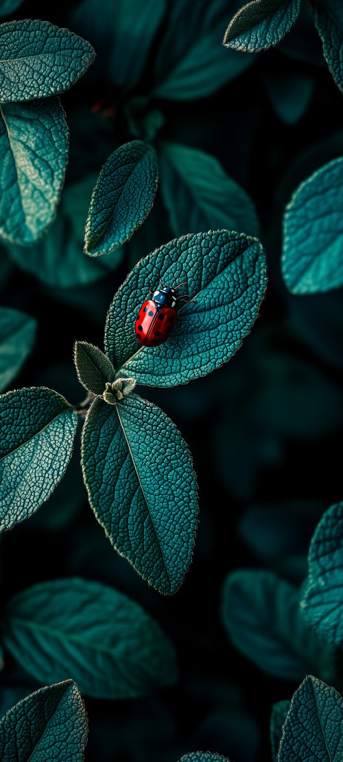 Ladybug on Green Leaf - Related Ghetto Wallpapers wallpaper