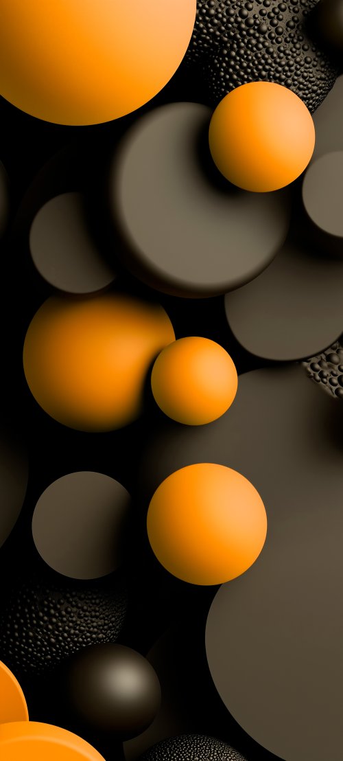 Orange and Black Spheres - Related Ghetto Wallpapers wallpaper