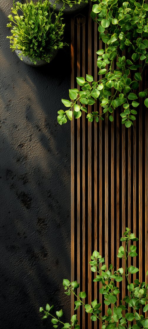Modern Minimalist Plant Decor - minimal Wallpaper