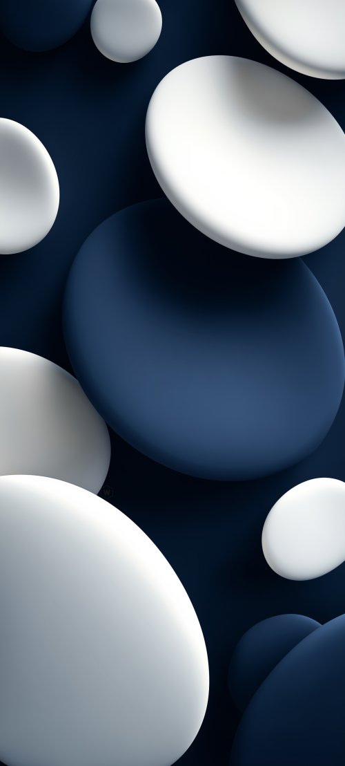 Minimalist Blue Abstract Spheres - Related StockWalls wallpaper
