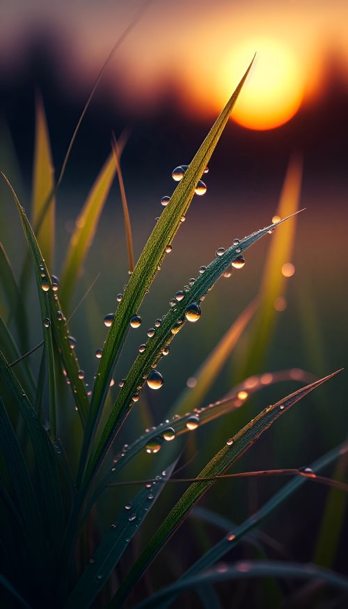 Dew Drops at Sunset - Related Ghetto Wallpapers wallpaper