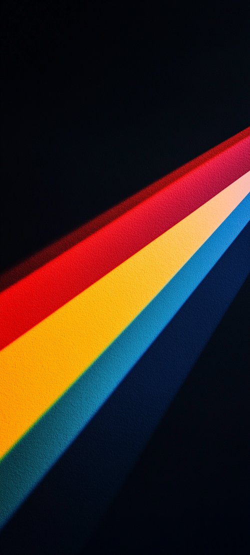 Vibrant Diagonal Color Stripes - minimal Wallpaper