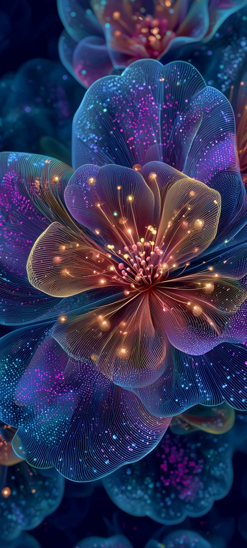 Neon Glowing Abstract Flower - Related Ghetto Wallpapers wallpaper