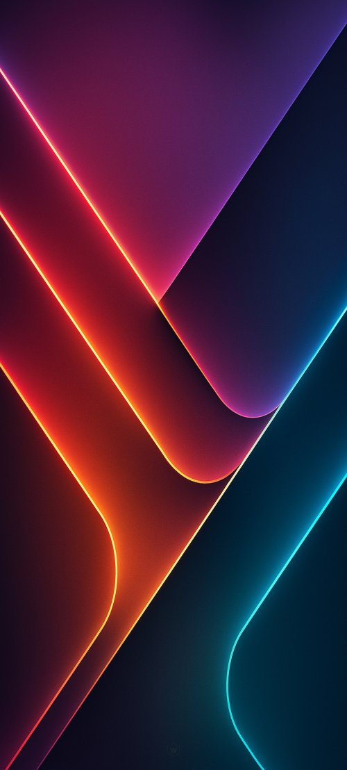 Neon Abstract Glowing Curves - Related Darkify wallpaper