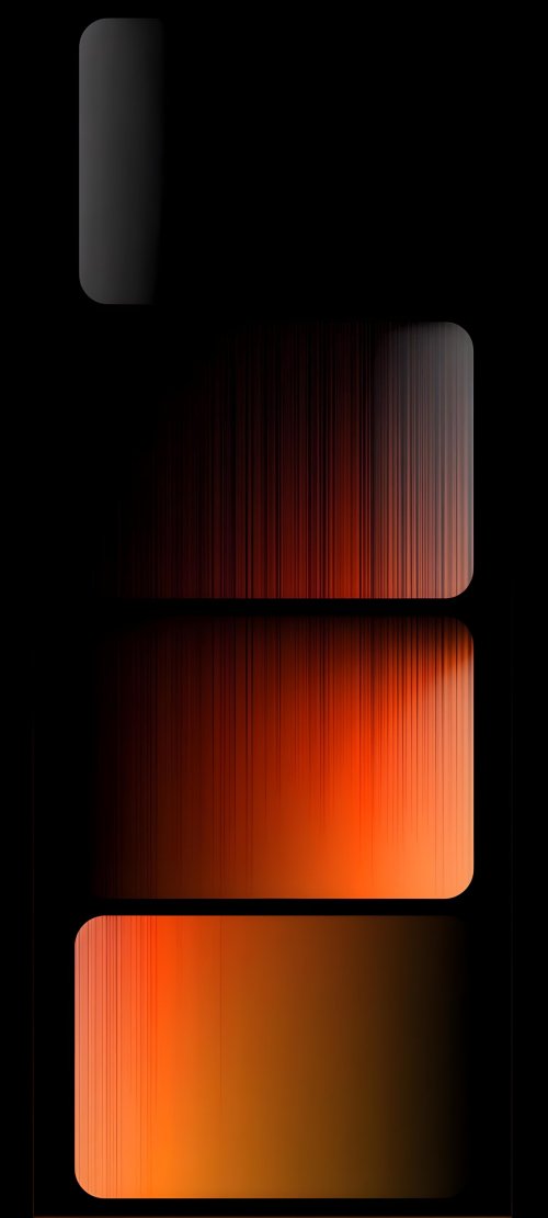 Minimalist Orange Gradient Blocks - Related StockWalls wallpaper