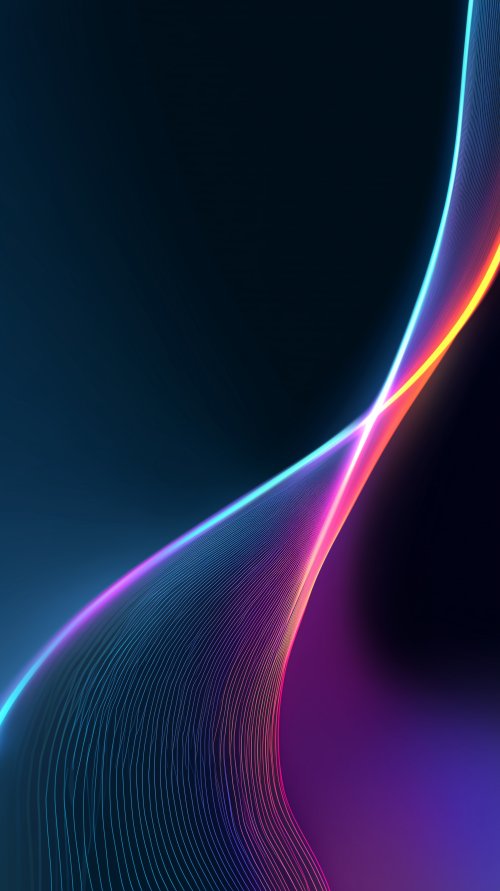 Neon Flowing Abstract Lines - Related StockWalls wallpaper