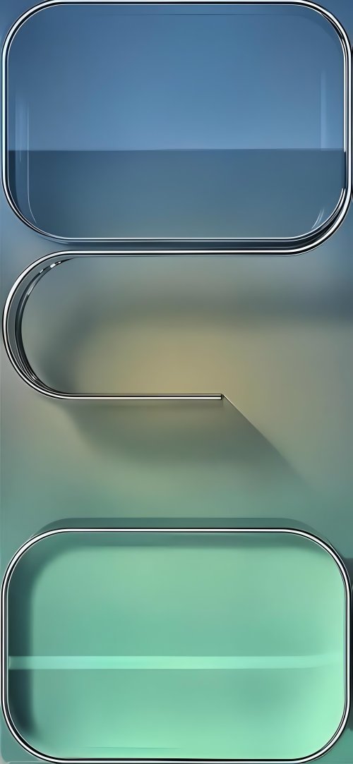 Minimalist Chrome Glass Abstract - Related StockWalls wallpaper