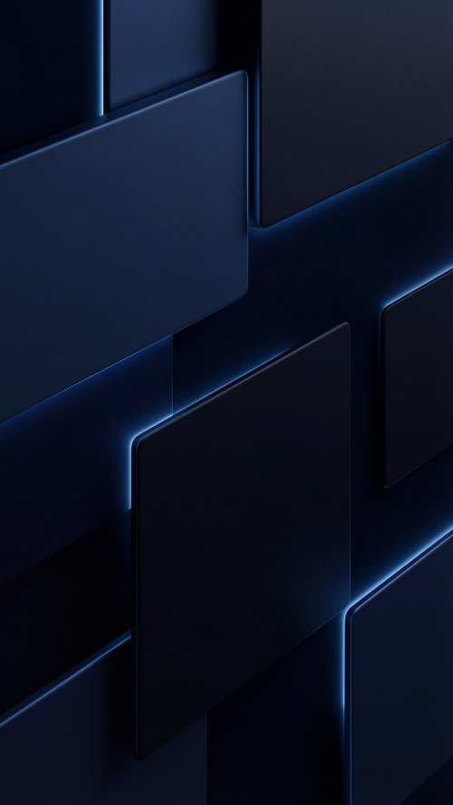 Minimal Blue Neon Tiles - Related StockWalls wallpaper