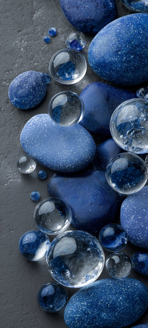Blue Stones and Spheres - Related StockWalls wallpaper
