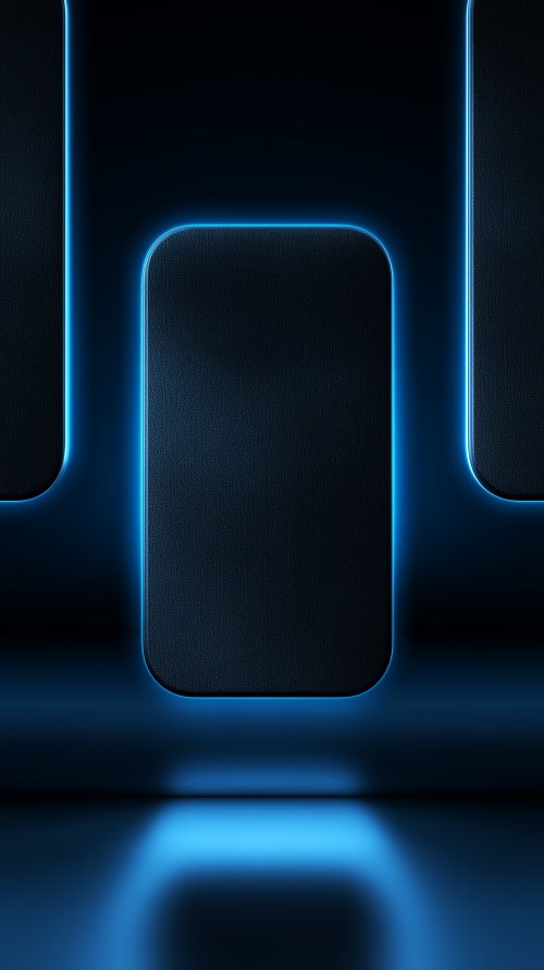 Glowing Blue Neon Panels - Related Ghetto Wallpapers wallpaper