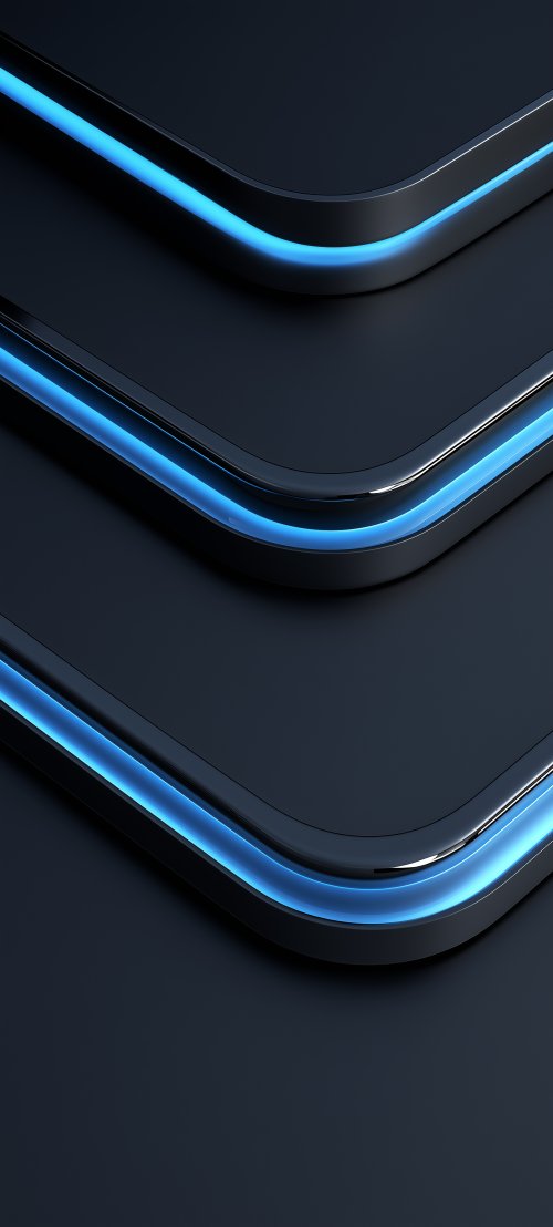 Blue Neon Abstract Curves - Related StockWalls wallpaper