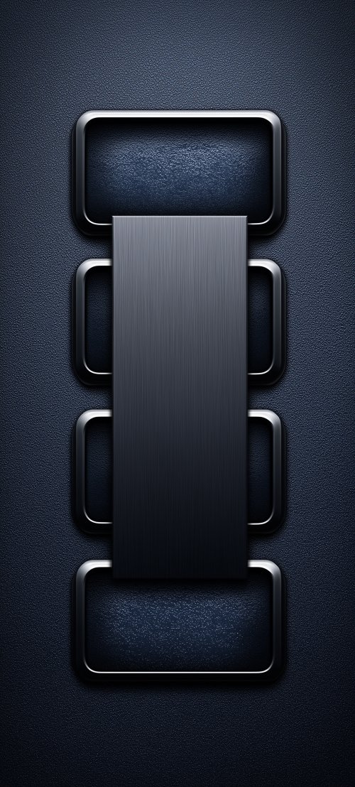 Dark Metallic Geometric Layers - minimal Wallpaper