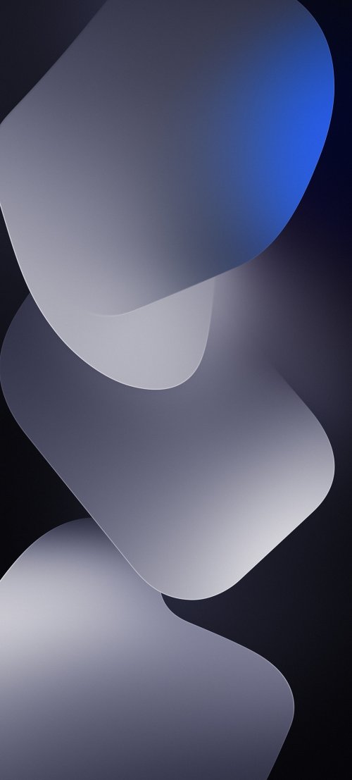 Minimalist Blue Abstract Waves
