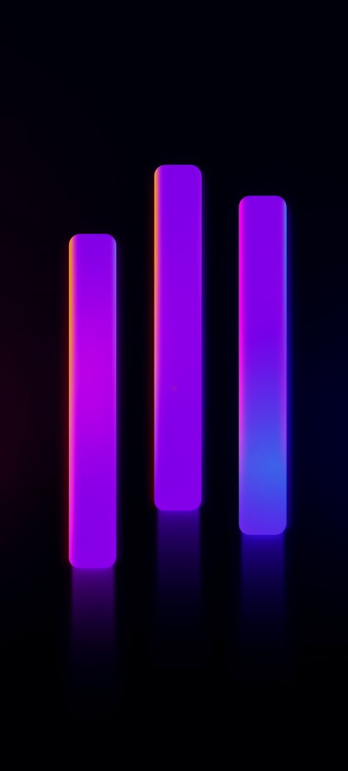 Neon Glowing Vertical Bars - neon Wallpaper
