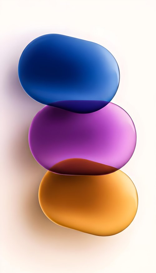 Colorful Glass Abstract Shapes - Related Darkify wallpaper