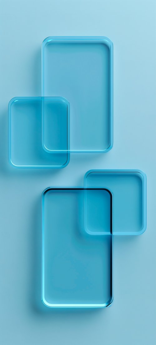 Blue Glass Geometric Layers - Related StockWalls wallpaper