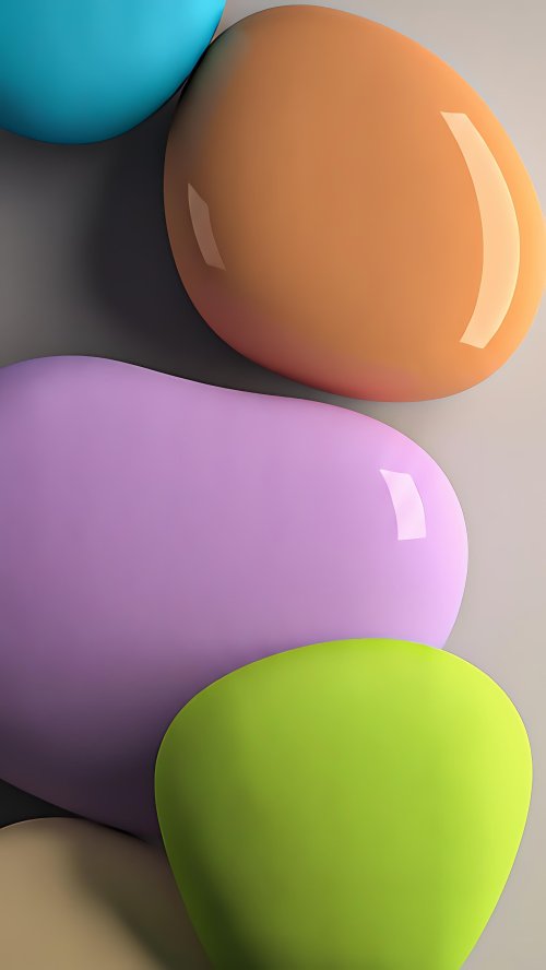 Colorful Glossy Abstract Shapes - Related Tablet wallpaper