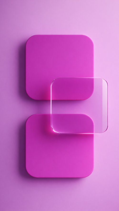 Minimal Pink Glass Shapes - Related StockWalls wallpaper