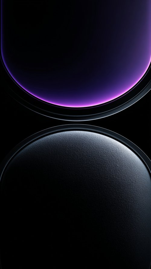 Minimal Dark Purple Sphere - minimal Wallpaper