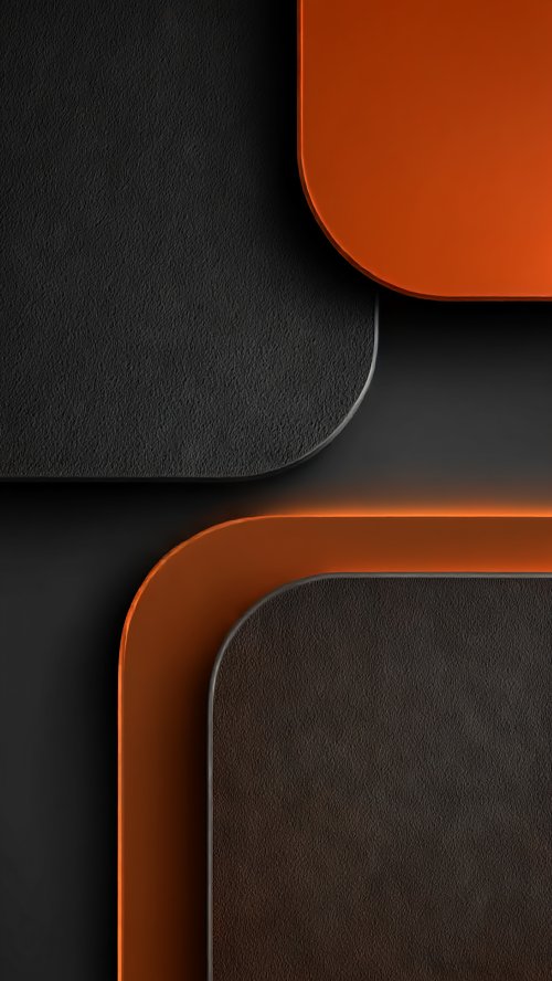 Orange Glow Geometric Layers - Related Ghetto Wallpapers wallpaper