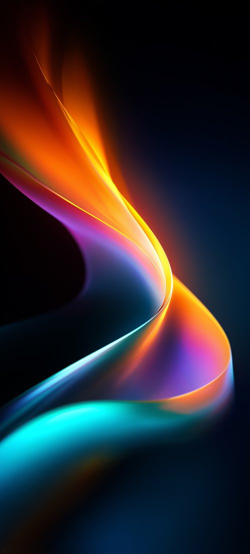 Glowing Neon Abstract Wave - Related StockWalls wallpaper