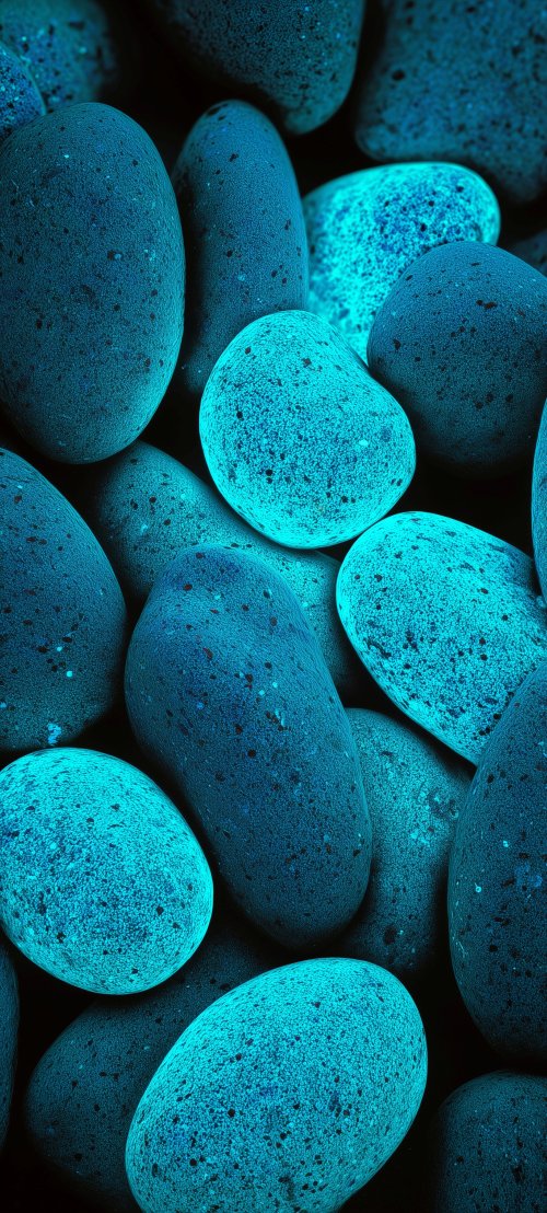 Glowing Neon Blue Stones - Related Ghetto Wallpapers wallpaper