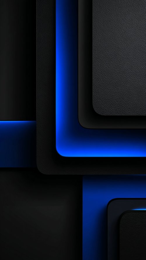 Blue Neon Layered Abstract - Related Ghetto Wallpapers wallpaper