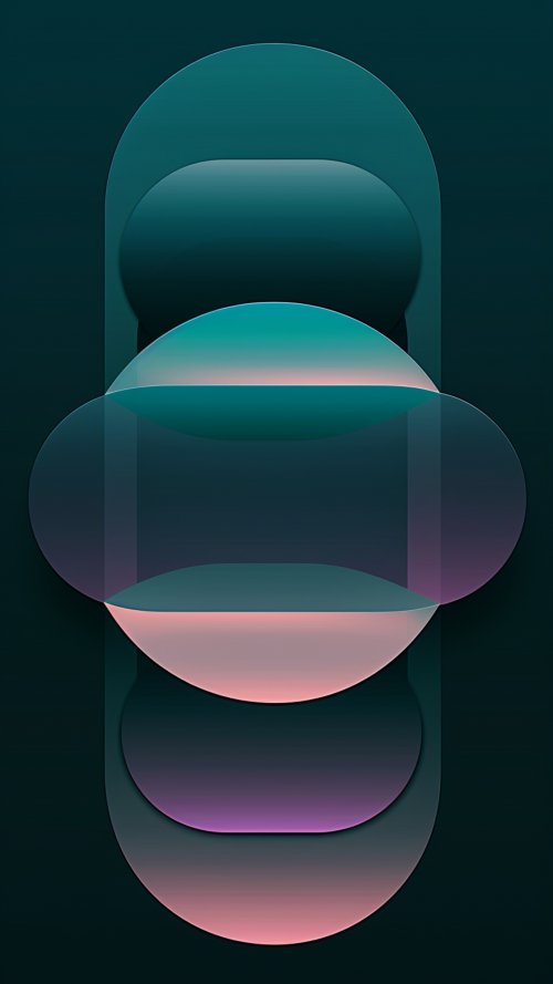 Abstract Geometric Glass Shapes