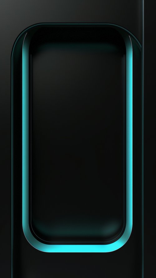 Minimalist Neon Glow Frame - Related StockWalls wallpaper
