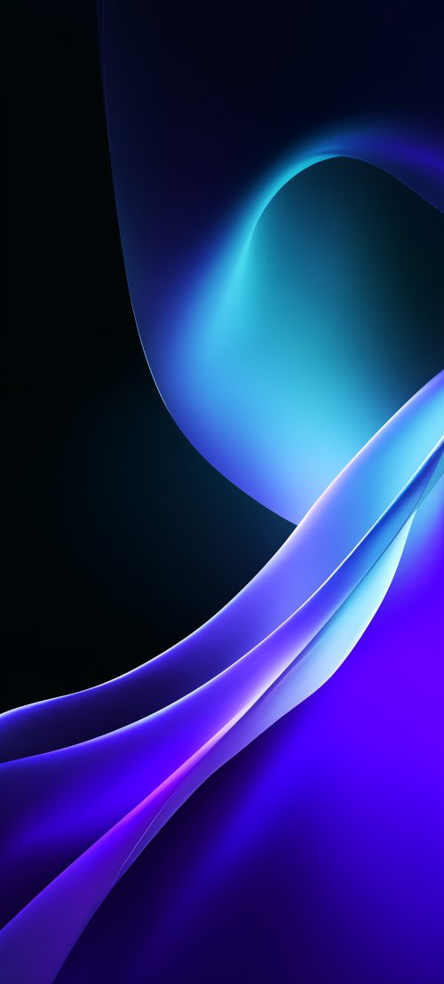 Blue Neon Abstract Waves - Related Ghetto Wallpapers wallpaper