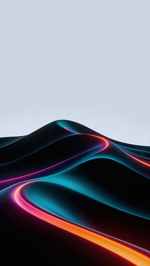 Neon Liquid Wave Abstract - Related Ghetto Wallpapers wallpaper