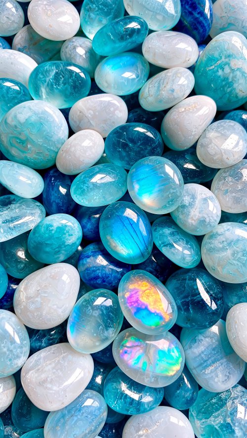 Shimmering Blue Gemstones - Related Ghetto Wallpapers wallpaper