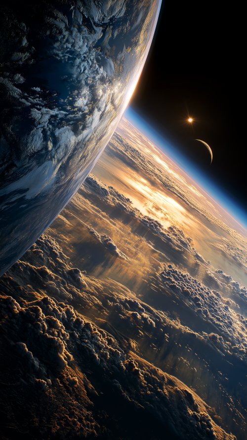 Golden Earth Orbit View - Related Ghetto Wallpapers wallpaper