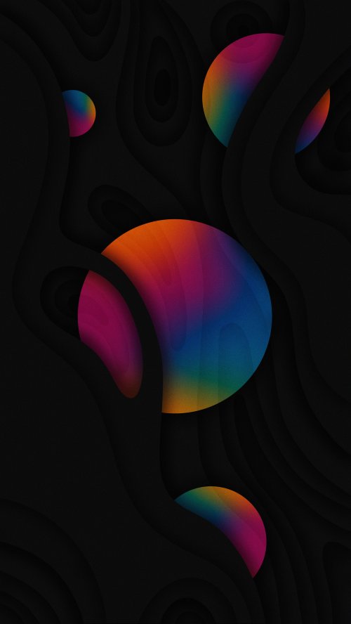 Colorful Abstract Dark Spheres - Related Ghetto Wallpapers wallpaper
