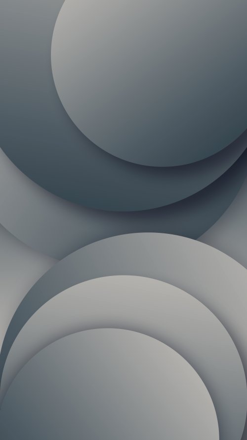 Minimalist Grey Circle Layers