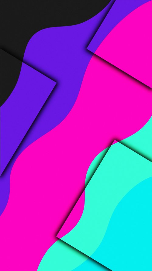 Vibrant Abstract Neon Waves - Related StockWalls wallpaper