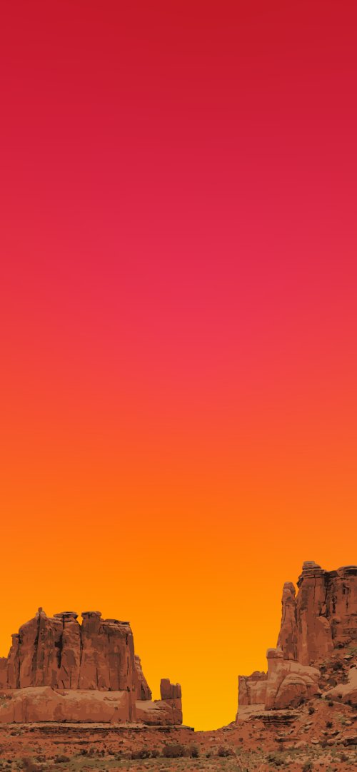 Vibrant Desert Sunset Cliffs - Related Ghetto Wallpapers wallpaper
