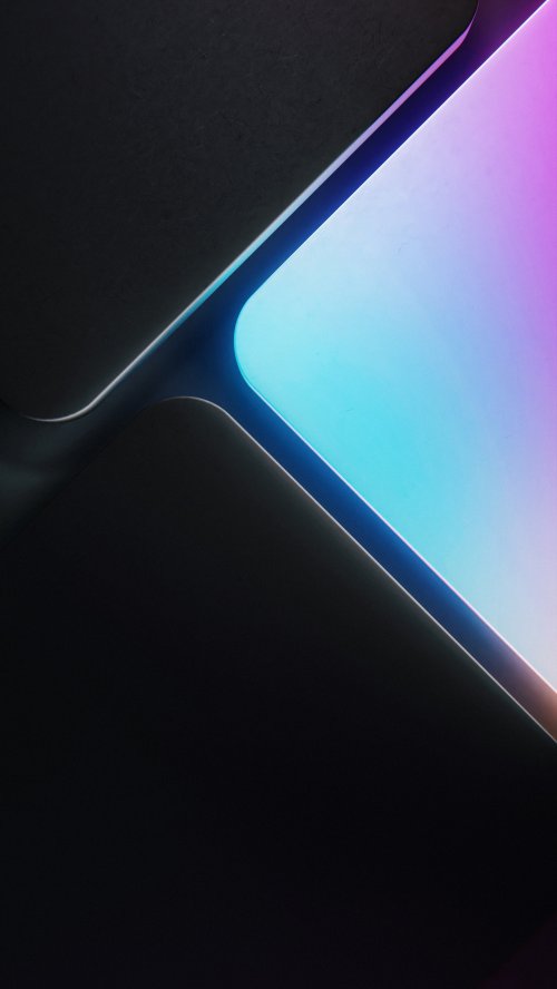 Minimal Neon Gradient Shapes - minimal Wallpaper