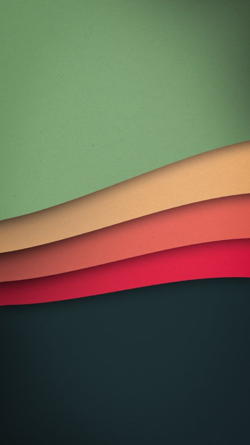 Minimalist Colorful Paper Layers - minimal Wallpaper