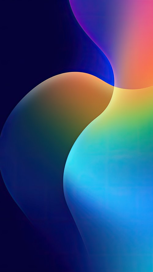 Colorful Abstract Fluid Waves - abstract Wallpaper