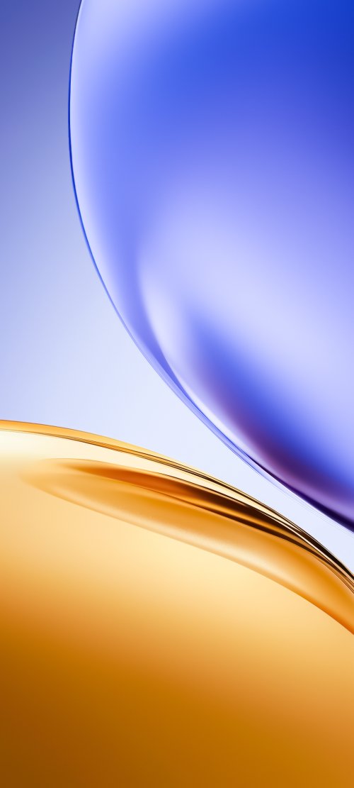 Abstract Blue and Gold Swirls
