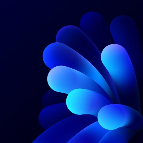Abstract Blue Gradient Flow