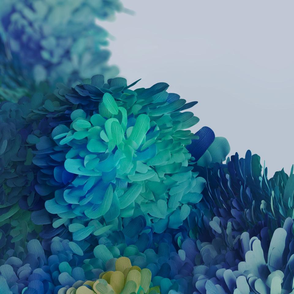 Abstract Blue Green Blooms - Related Dope Wallpapers wallpaper