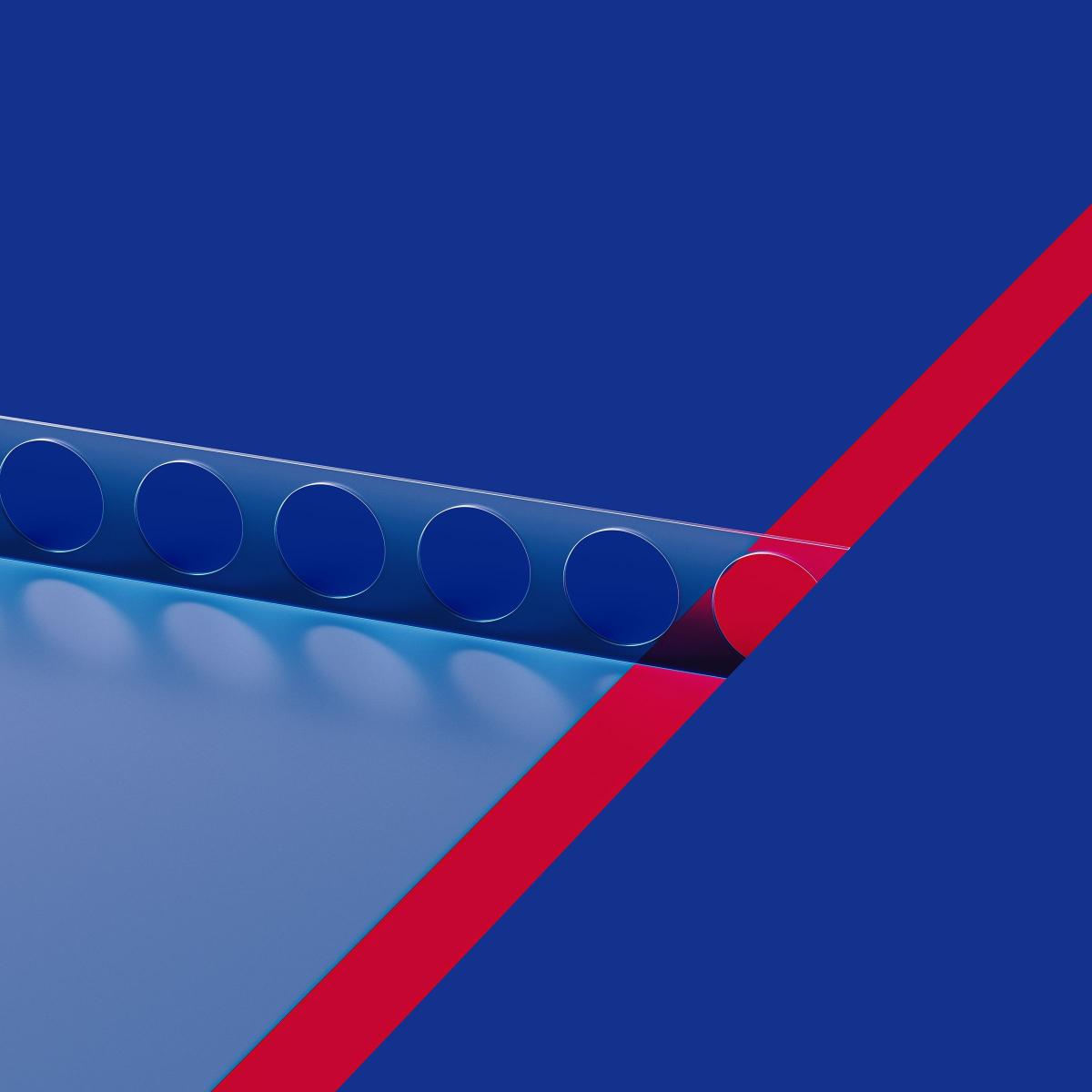 Abstract Blue Red Geometry - Related 4K Wallpapers wallpaper