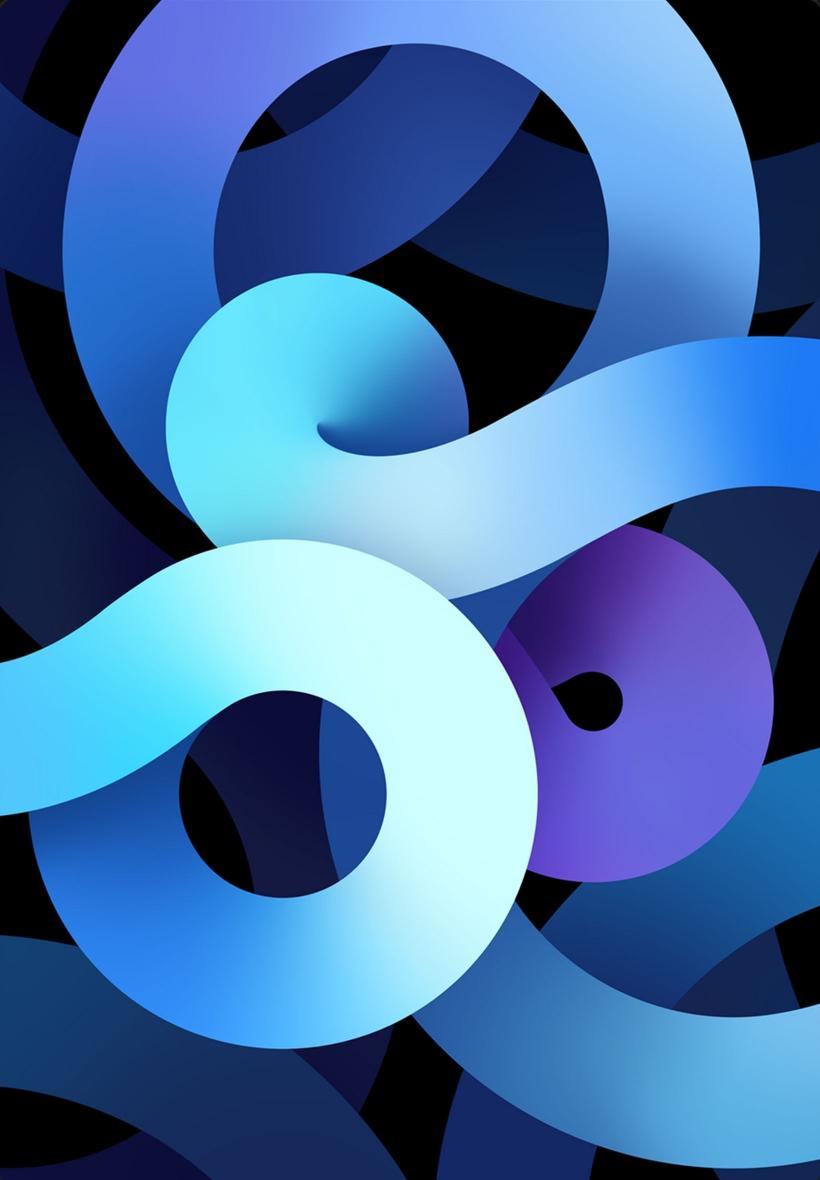 Abstract Blue Ribbons - Related StockWalls wallpaper