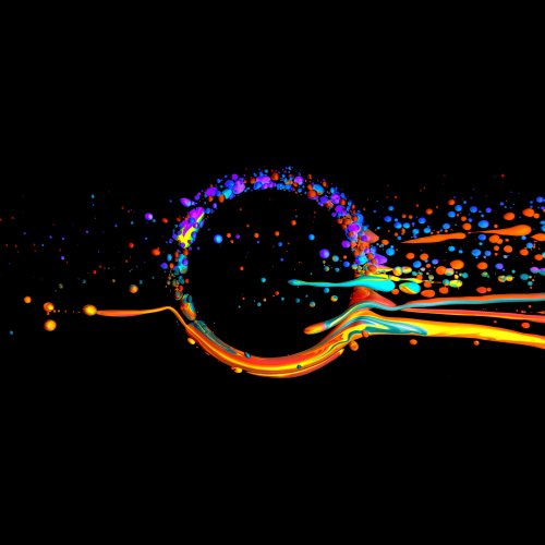 Abstract Colorful Splash Wallpaper