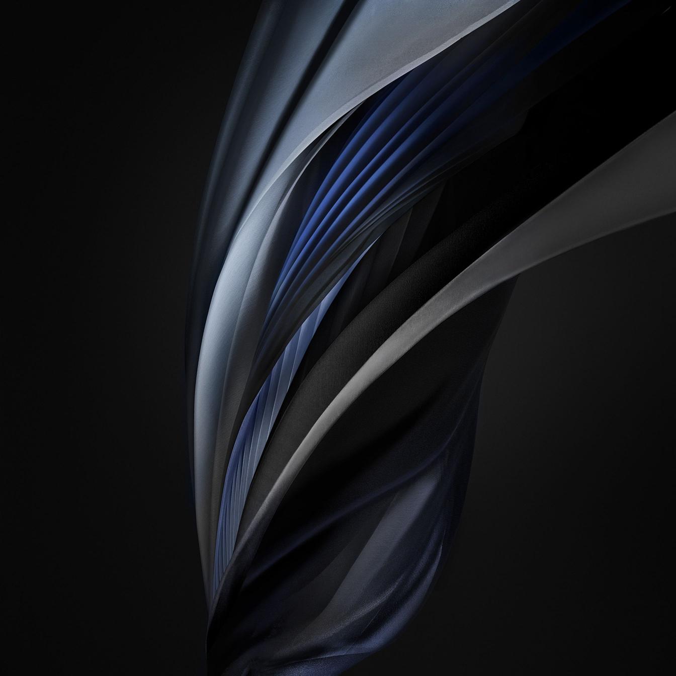 Abstract Fabric Waves - apple Wallpaper