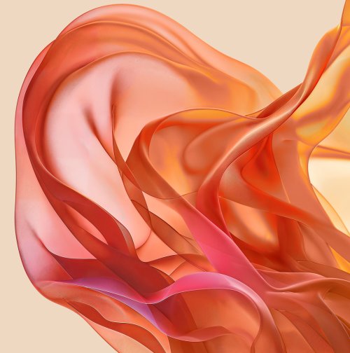 Abstract Flowing Silk Orange - Related StockWalls wallpaper